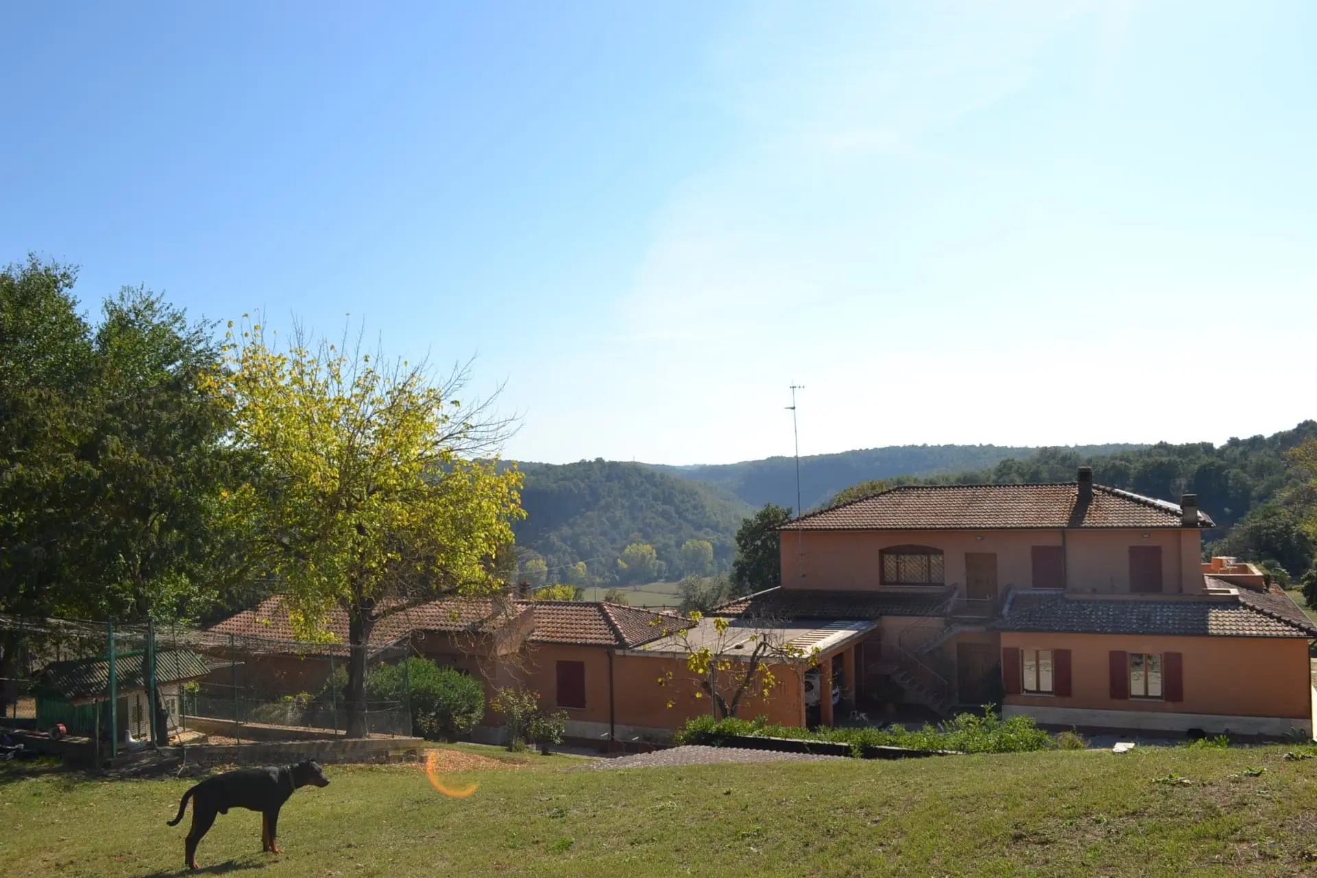 Estate complex with countryside views and rolling hills