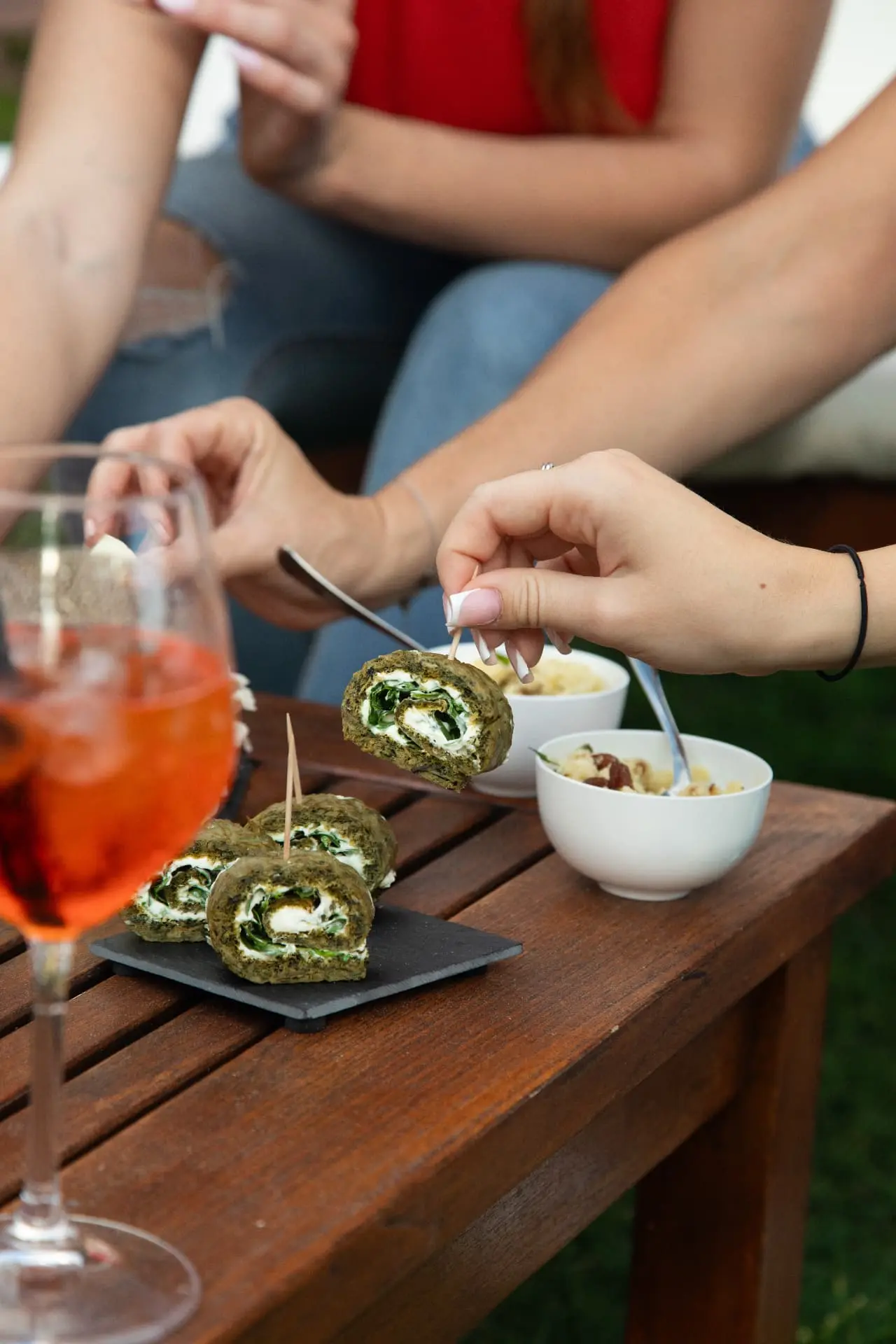 Aperitivo time at the agriturismo