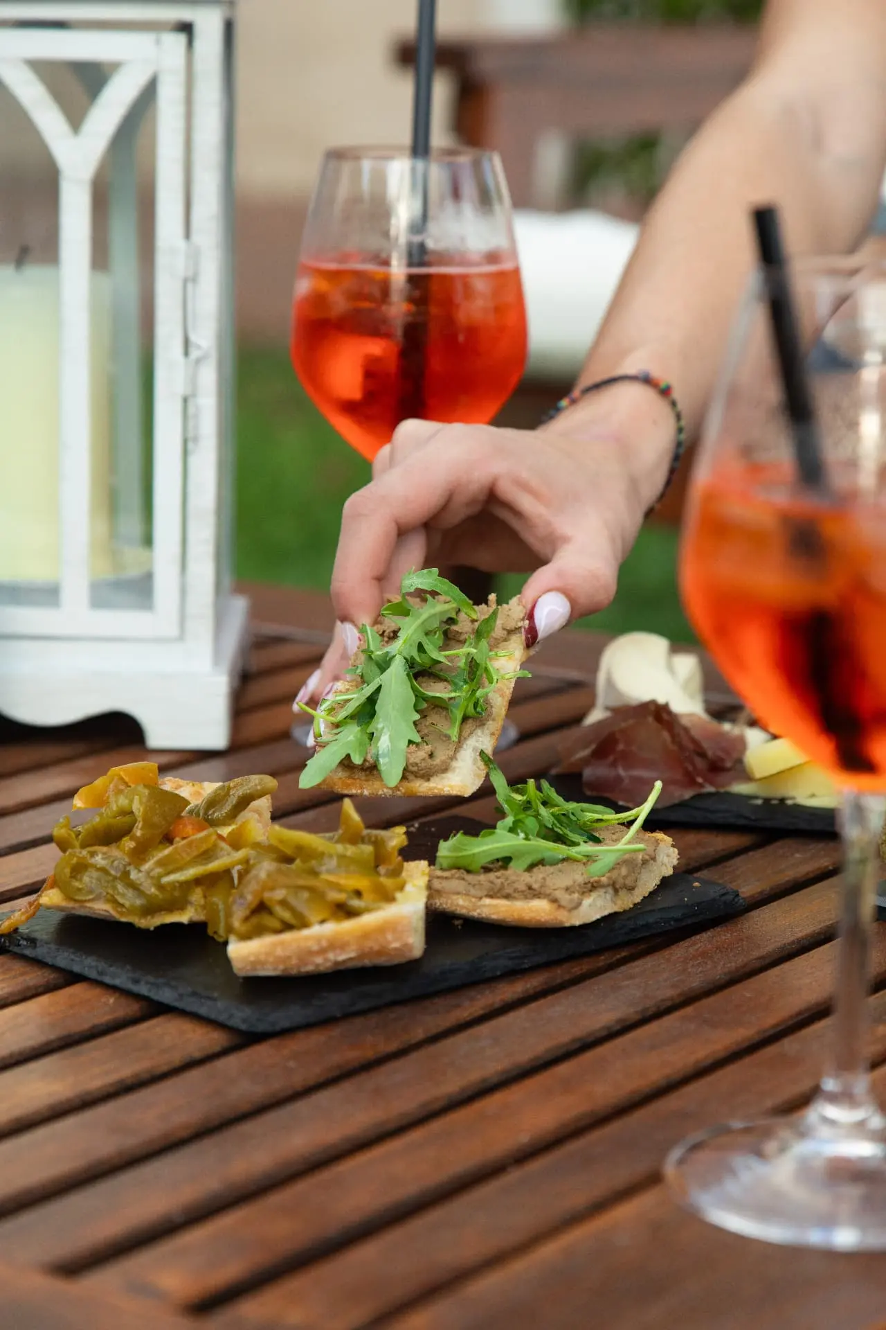 Traditional Italian aperitivo hour