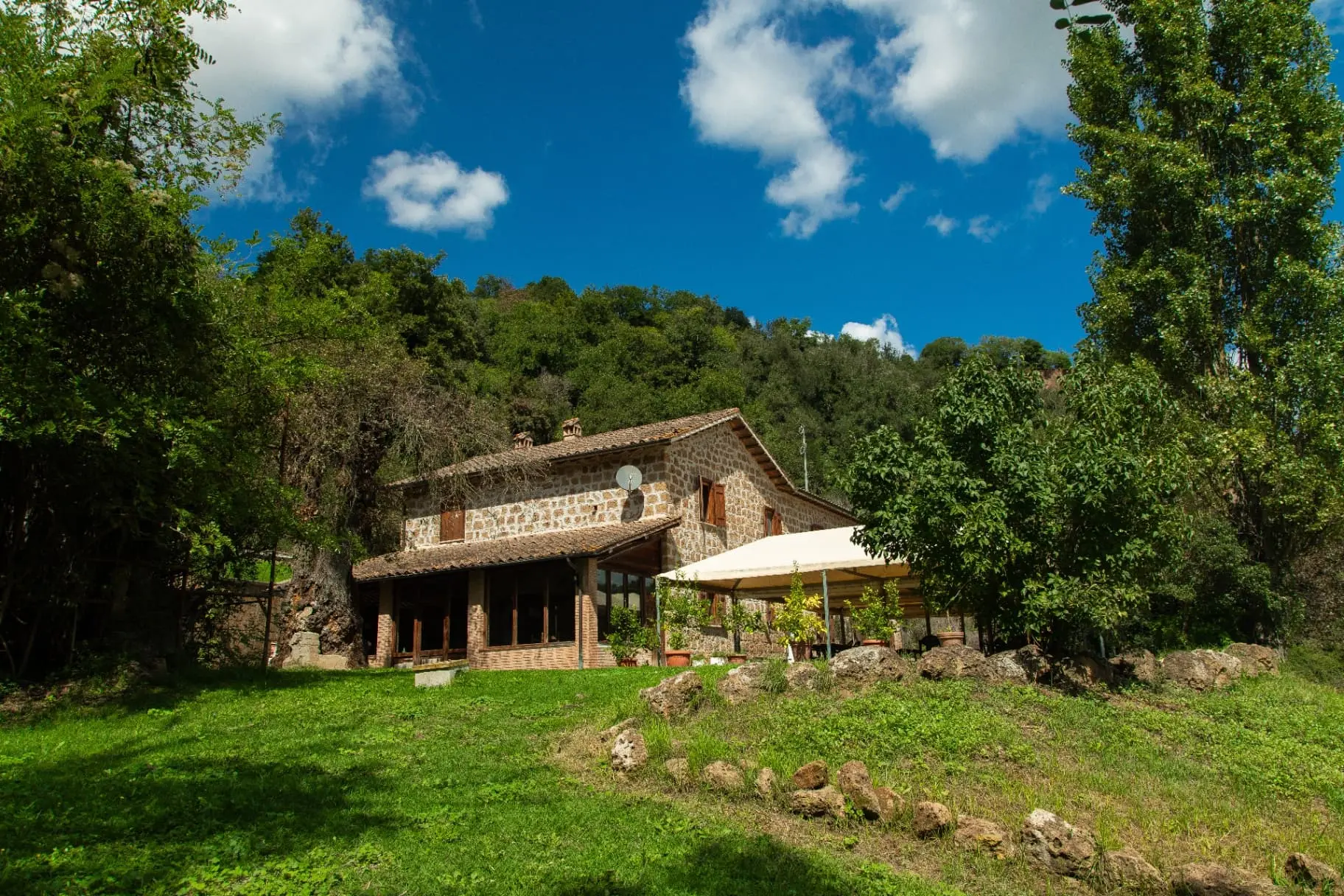 Casale exterior panoramic view