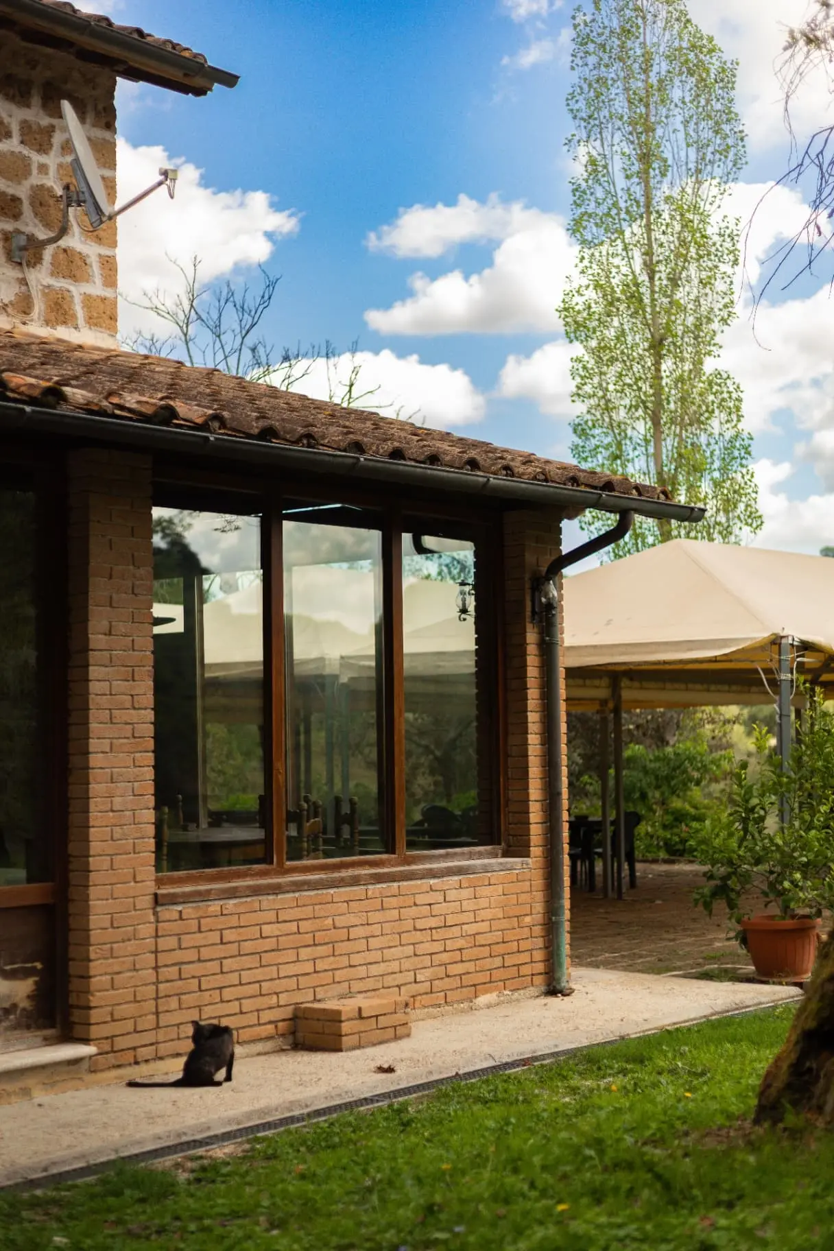 Casale exterior with terrace