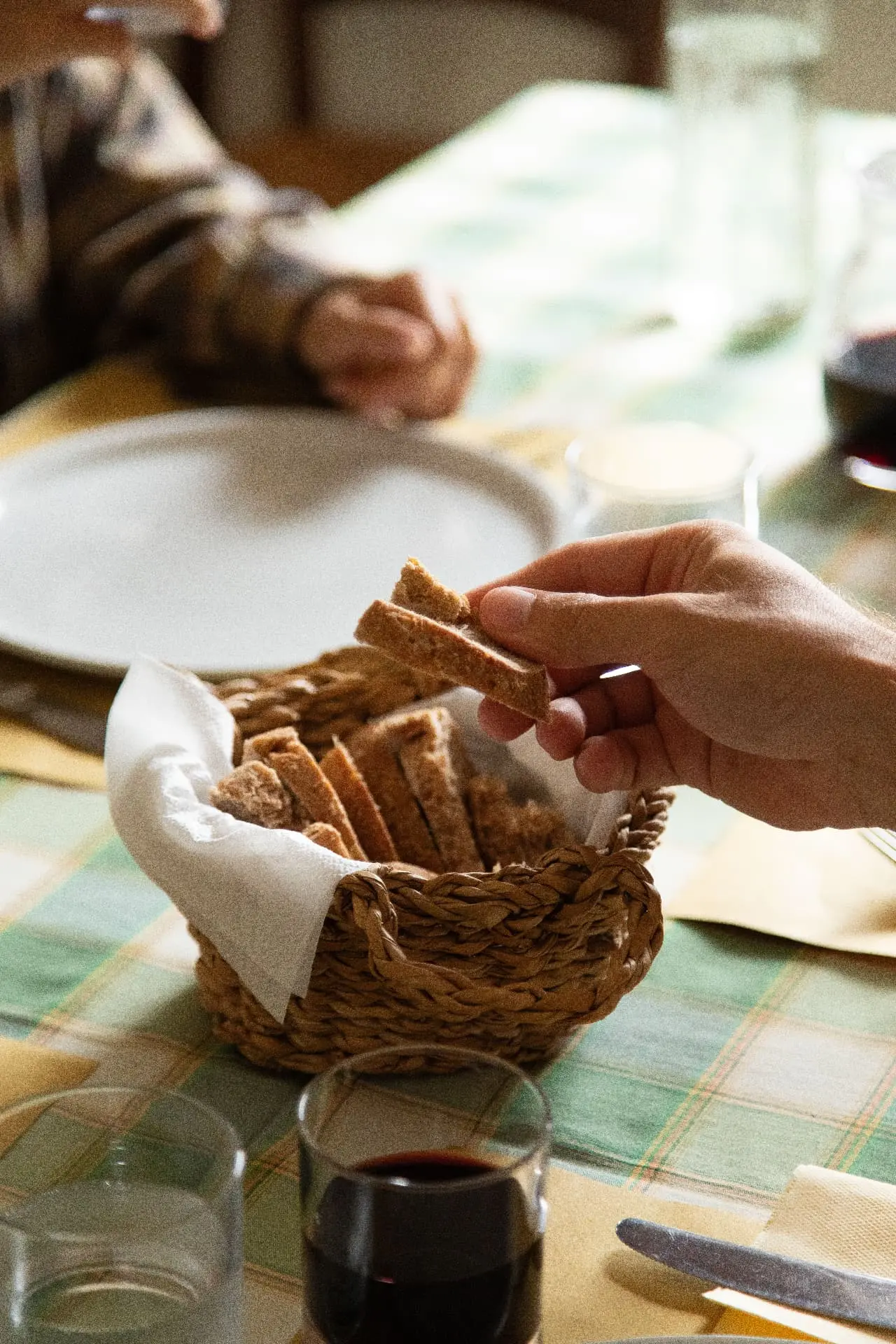 Authentic Italian meal presentation